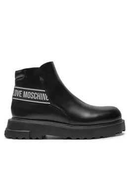 Ботинки на плоской подошве LOVE MOSCHINO, черный