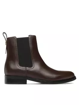 Ботинки на плоской подошве Maeve Lth Bootie Coach, коричневый