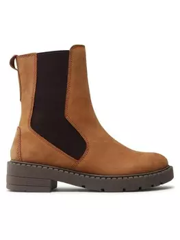 Ботинки на плоской подошве Marco Tozzi, коричневый