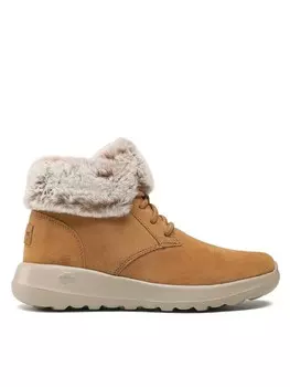 Ботинки на плоской подошве Plush Dreams Skechers, коричневый