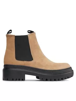 Ботинки на плоской подошве Pollini, бежевый