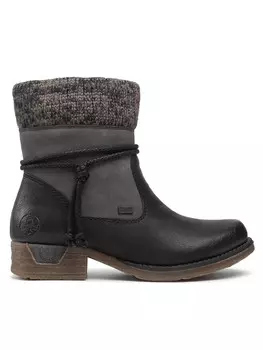 Ботинки на плоской подошве Rieker, черный