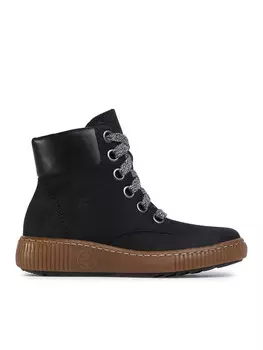 Ботинки на плоской подошве Rieker, черный