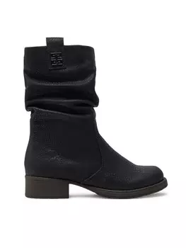 Ботинки на плоской подошве Rieker, черный