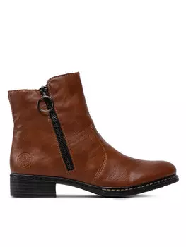 Ботинки на плоской подошве Rieker, коричневый