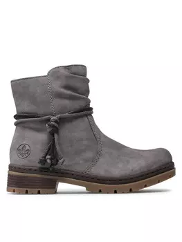 Ботинки на плоской подошве Rieker, серый