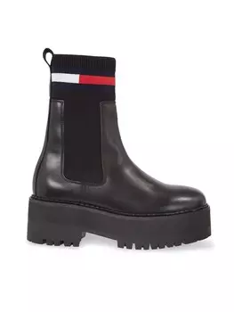 Ботинки на плоской подошве Tjw Flatform Chelsea Sock Tommy Jeans, черный