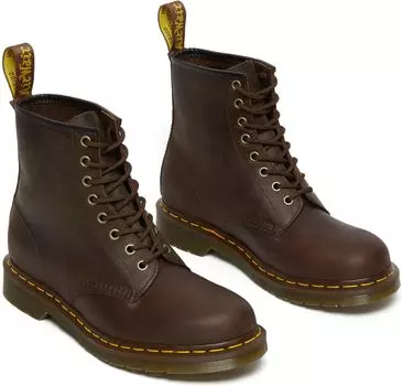 Ботинки на шнуровке 1460 Crazy Horse Leather Boots Dr. Martens, цвет Dark Brown Crazy Horse
