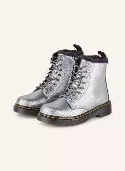 Ботинки на шнуровке 1460 serena Dr. Martens, серебряный