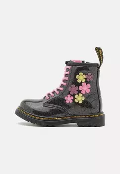 Ботинки на шнуровке 1460 Unisex Dr. Martens, цвет black/mauve/pink/lime green