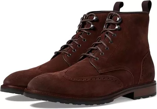 Ботинки на шнуровке Berkshire Lug Wing Tip Boot Cole Haan, цвет Madeira Suede Scot Water-Resistant