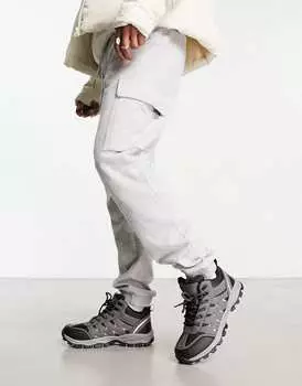 Ботинки на шнуровке Brave Soul на открытом воздухе серо-черные