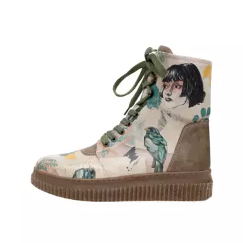 Ботинки на шнуровке DOGO "Women's Future Boots Explore 36 Women's Future Boots Vegan Dam", Vegan, бежевый