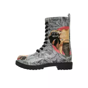 Ботинки на шнуровке DOGO "Женские женские ботинки Zipsy Elephants Never Forget Vegan / женские", Vegan, серый