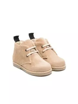 Ботинки на шнуровке Douuod Kids, коричневый