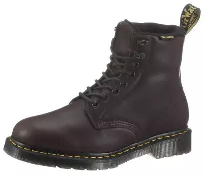 Ботинки на шнуровке DR. MARTENS "1460 PASCAL 8 EYE BOOT" с контрастным рантовым швом, коричневый