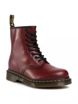 Ботинки на шнуровке Dr. Martens, красный