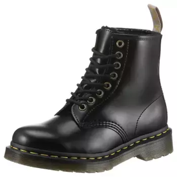 Ботинки на шнуровке DR. MARTENS "Vegan 1460 Norfolk", на блочном каблуке, черный