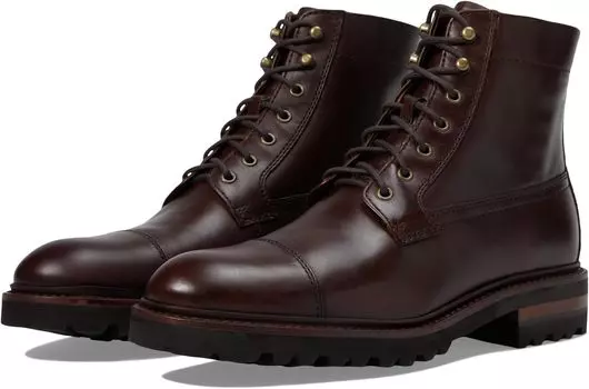 Ботинки на шнуровке Dudley Lug Cap Toe Boot Johnston & Murphy Collection, цвет Dark Brown Full Grain