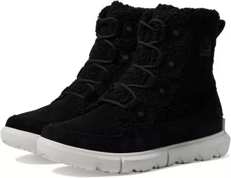 Ботинки на шнуровке Explorer Next Joan Cozy SOREL, цвет Black/Moonstone