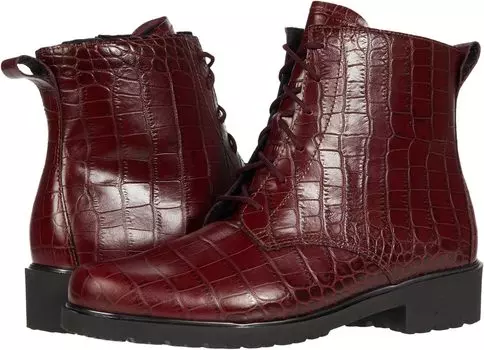 Ботинки на шнуровке Finnley Munro, цвет Red Croc/Metallic Welt