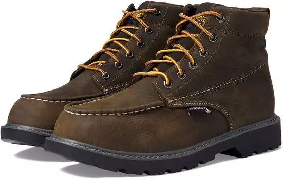 Ботинки на шнуровке Floorhand Moc Toe Waterproof 6" Wolverine, цвет Dark Coffee