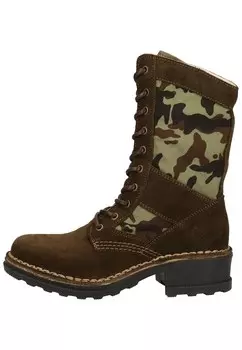 Ботинки на шнуровке Fly London, коричневый