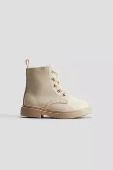 Ботинки на шнуровке H&M, бежевый