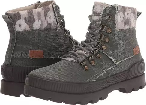 Ботинки на шнуровке Harper Blowfish Malibu, цвет Dot Sage Smoked Canvas/Olive Fields Jersey/Dark Brown Foxing