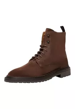 Ботинки на шнуровке Henry Stevens Winston PDB1, темно-коричневый