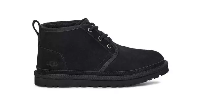 Ботинки на шнуровке из замши Neumel. Ugg, черный