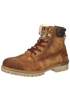Ботинки на шнуровке MUSTANG, цвет Brown/Dark brown