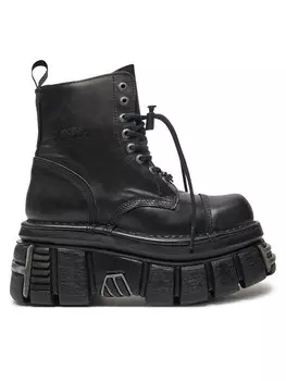 Ботинки на шнуровке New Rock, черный