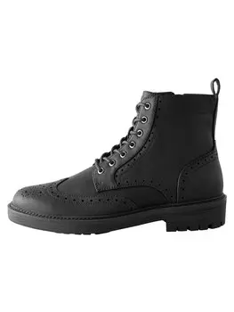 Ботинки на шнуровке Next, черный