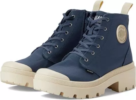 Ботинки на шнуровке Pallabase Twill Palladium, цвет Vintage Indigo