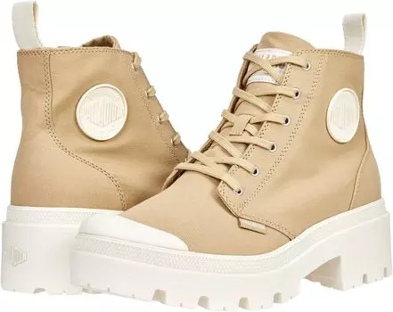 Ботинки на шнуровке Pallabase Twill Palladium, цвет Taos Taupe