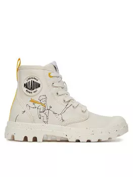 Ботинки на шнуровке Pampa-Petit Prince 74449-180-M Palladium, белый