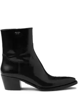 Ботинки на шнуровке Prada, черный