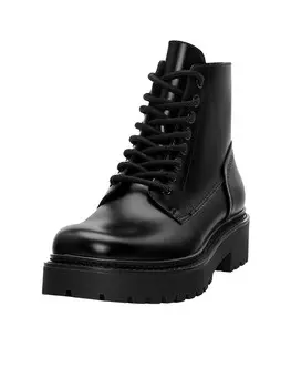 Ботинки на шнуровке Pull&Bear, черный