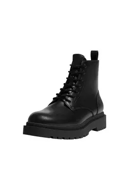 Ботинки на шнуровке Pull&Bear, черный