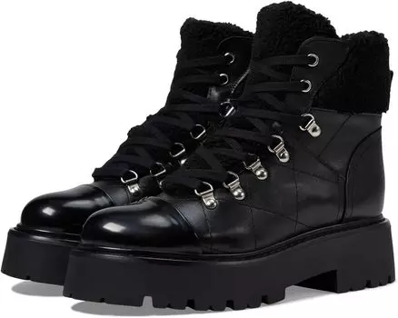 Ботинки на шнуровке Reyen Steve Madden, черная кожа