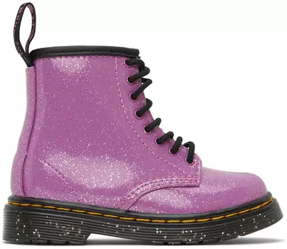Ботинки на шнуровке с блестками Baby Pink 1460 Glitter Dr. Martens
