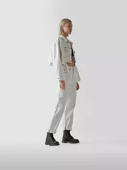 Ботинки на шнуровке с контрастной строчкой Dr. Martens, черный