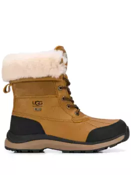 Ботинки на шнуровке с подкладкой из овчины UGG, коричневый