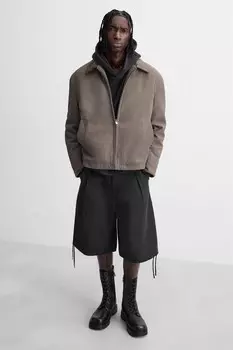 Ботинки на шнуровке с толстой подошвой ZARA, черный