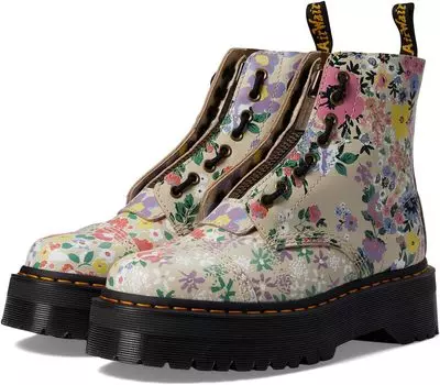 Ботинки на шнуровке Sinclair Dr. Martens, цвет Parchment Beige Floral Mash Up