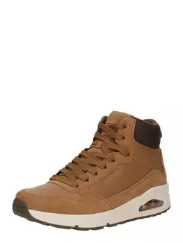 Ботинки на шнуровке SKECHERS Uno, цвет Brown/Chocolate