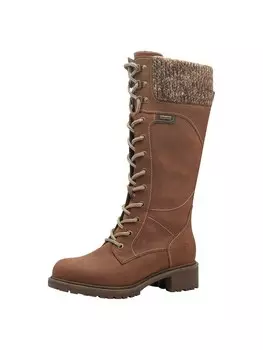 Ботинки на шнуровке Tamaris, цвет Caramel/mottled brown