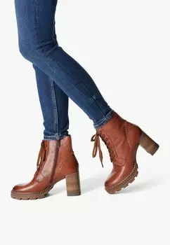 Ботинки на шнуровке Tamaris, коричневый