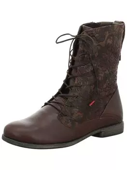 Ботинки на шнуровке Think, коричневый